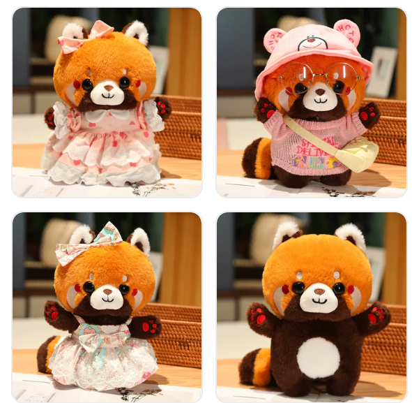 Cute Red Panda (Dress Up) Plush Toys 30cm - 18 Styles