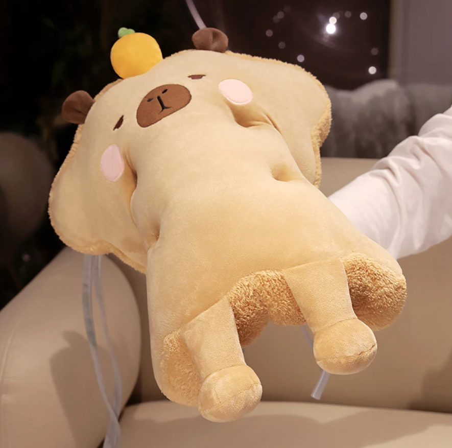 Cute Capybara Cushion Plush Toys 40cm - Brown/Pink