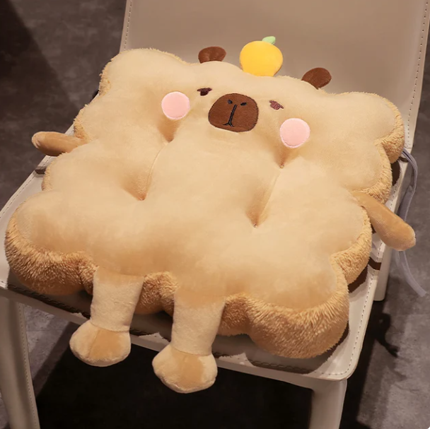 Cute Capybara Cushion Plush Toys 40cm - Brown/Pink