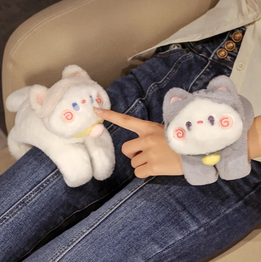 Cute Cat Plush Slap Band 25cm - 3 Styles