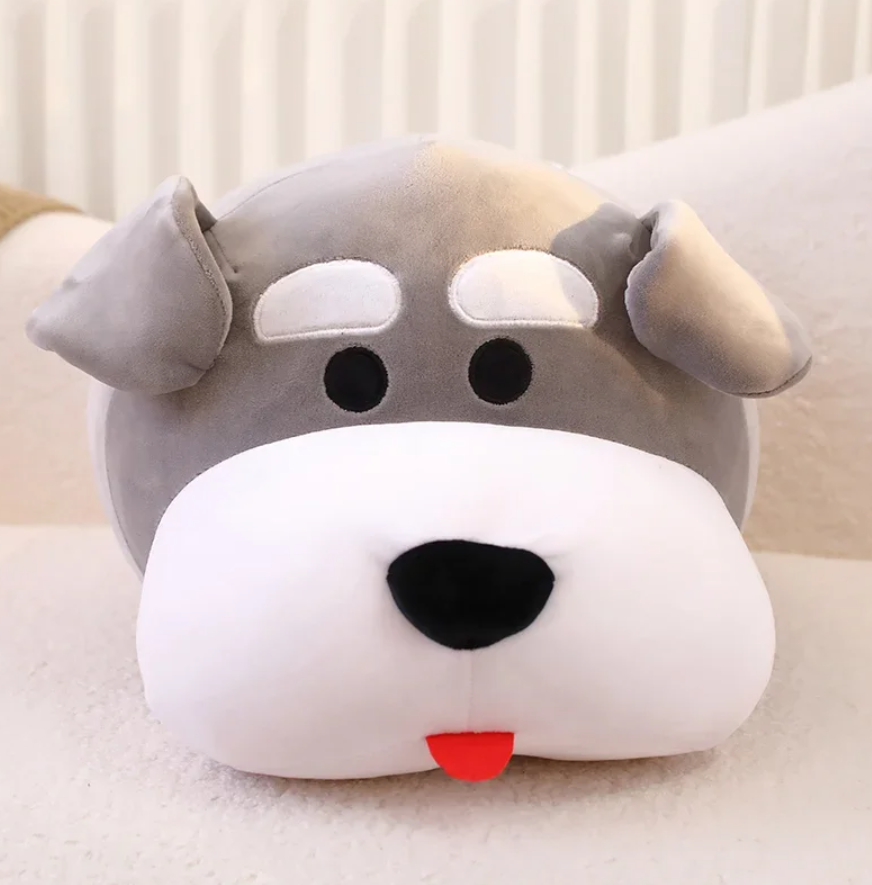 Cute Schnauzer Dog Plush Pillow Toys 35/45cm