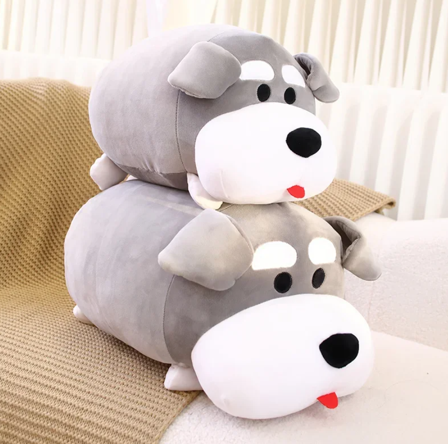 Cute Schnauzer Dog Plush Pillow Toys 35/45cm