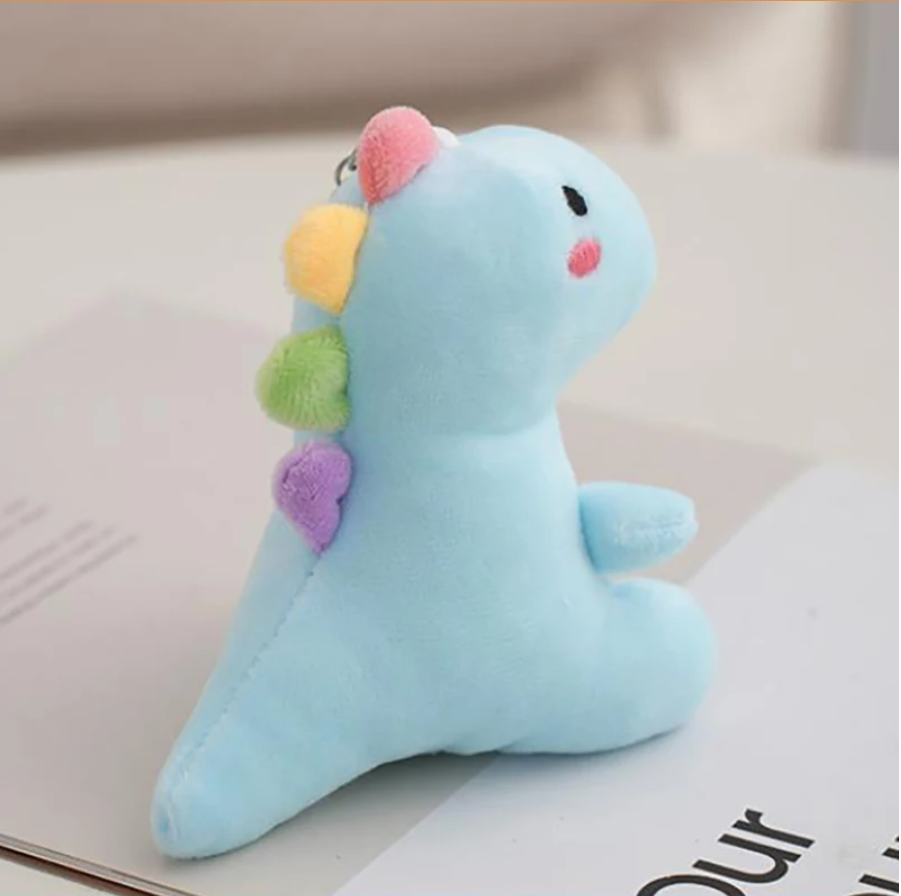 Cute Dinosaur Plush keychains 12cm -  Green/Pink/Blue/Yellow