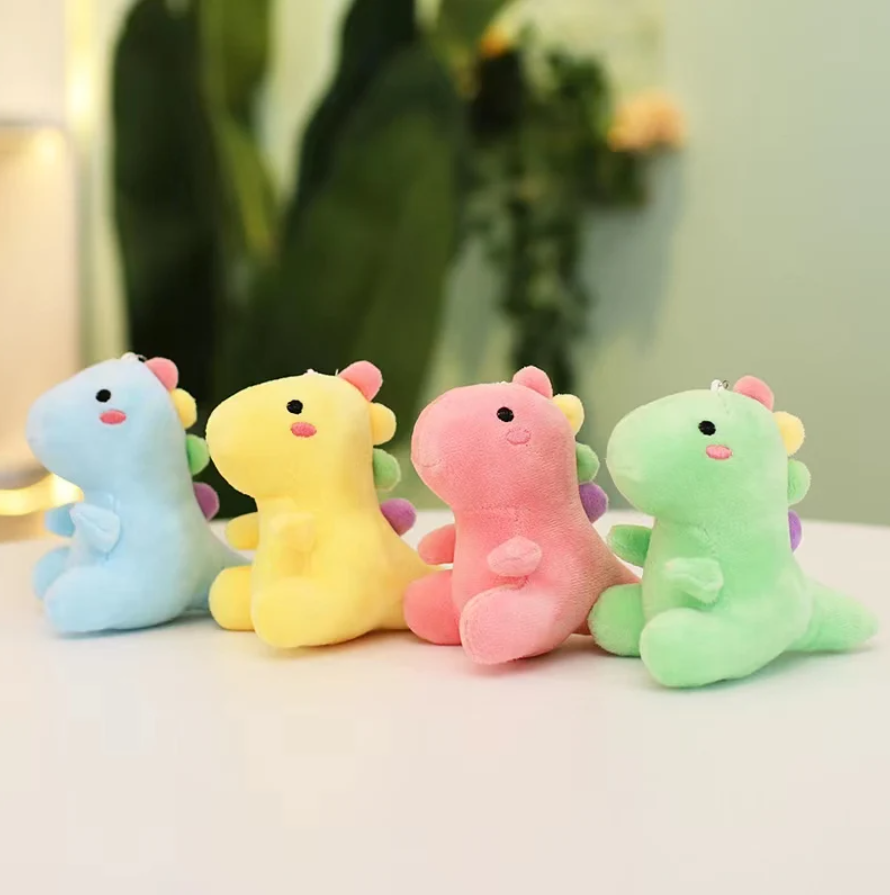 Cute Dinosaur Plush keychains 12cm -  Green/Pink/Blue/Yellow