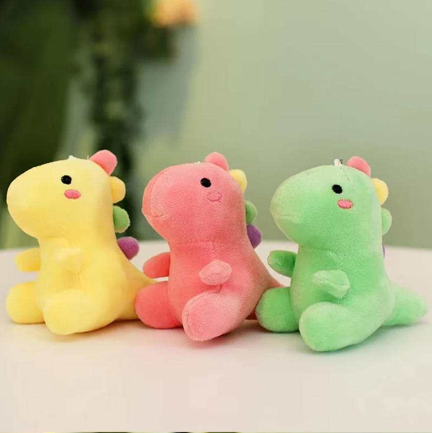 Cute Dinosaur Plush keychains 12cm -  Green/Pink/Blue/Yellow