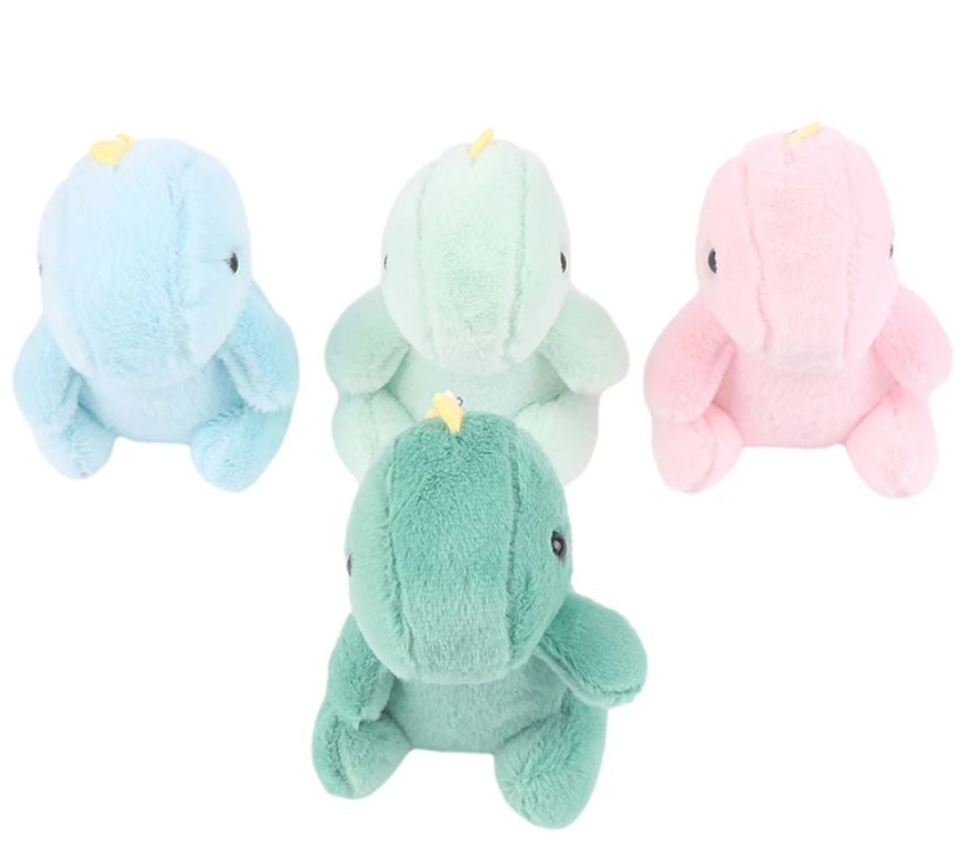 Cute Dinosaur Plush Keychain 13cm - Blue/Green/Pink