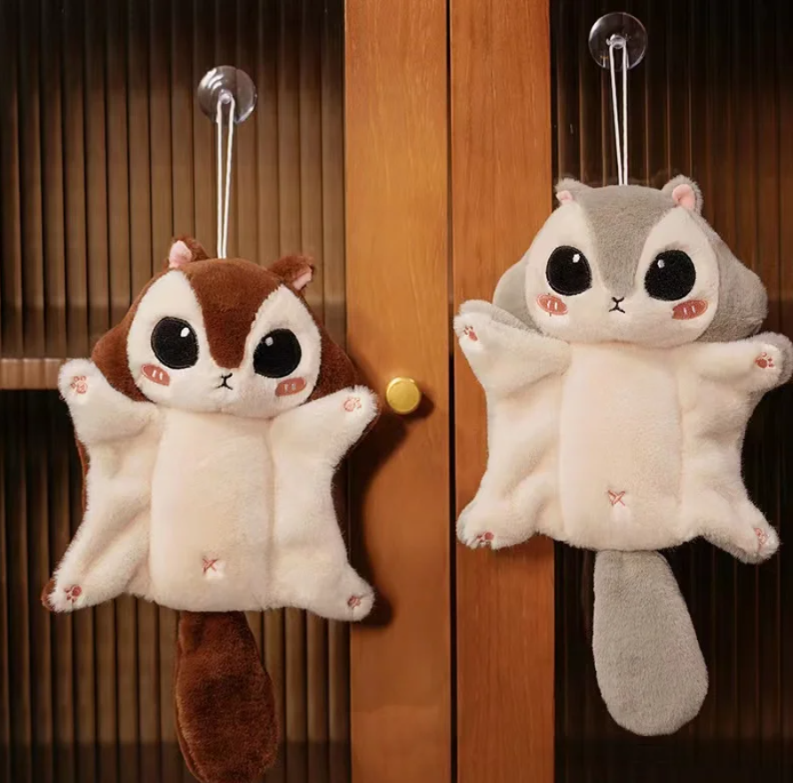 Cute/Kawaii Flying Squirrel Plush Keychain 10cm/20cm - Brown/Grey