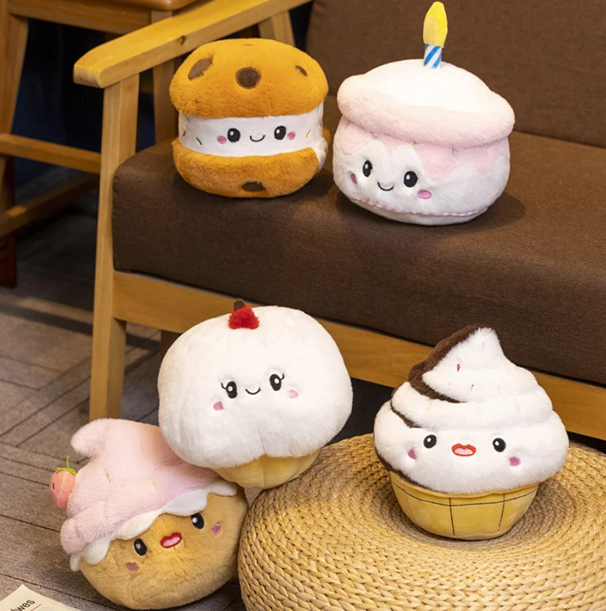 Cute Food Series(Muffin/Cake/Biscuit) Plush Toys 15-25cm