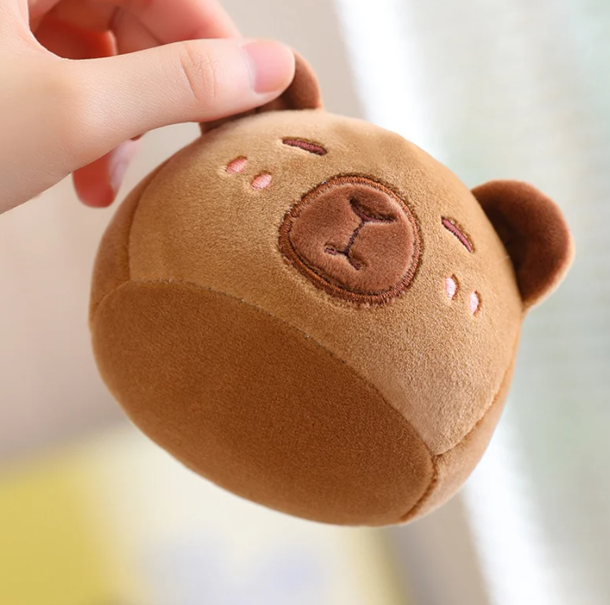 A Bag of 6 pcs Capybara Plushies Pillow Plush Toys 40x45cm - Pink/Brown