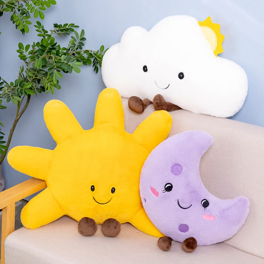 Sky Series Plush Toys (Cloud/Star/Moon/Sun) - 8 Styles