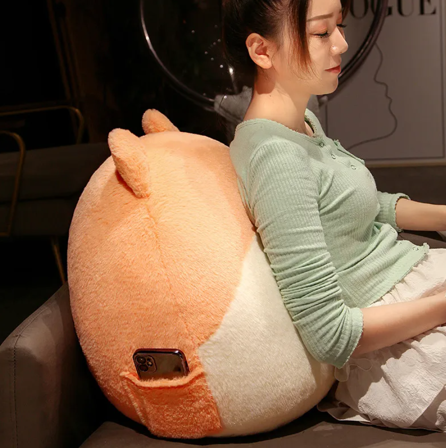 Cute Round Cat/Dog/Rabbit Plush Pillow Toys 30/60cm- 5 Styles