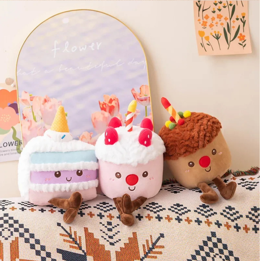 Cute Food Series(Muffin/Cake) Plush Toys- 3 Styles