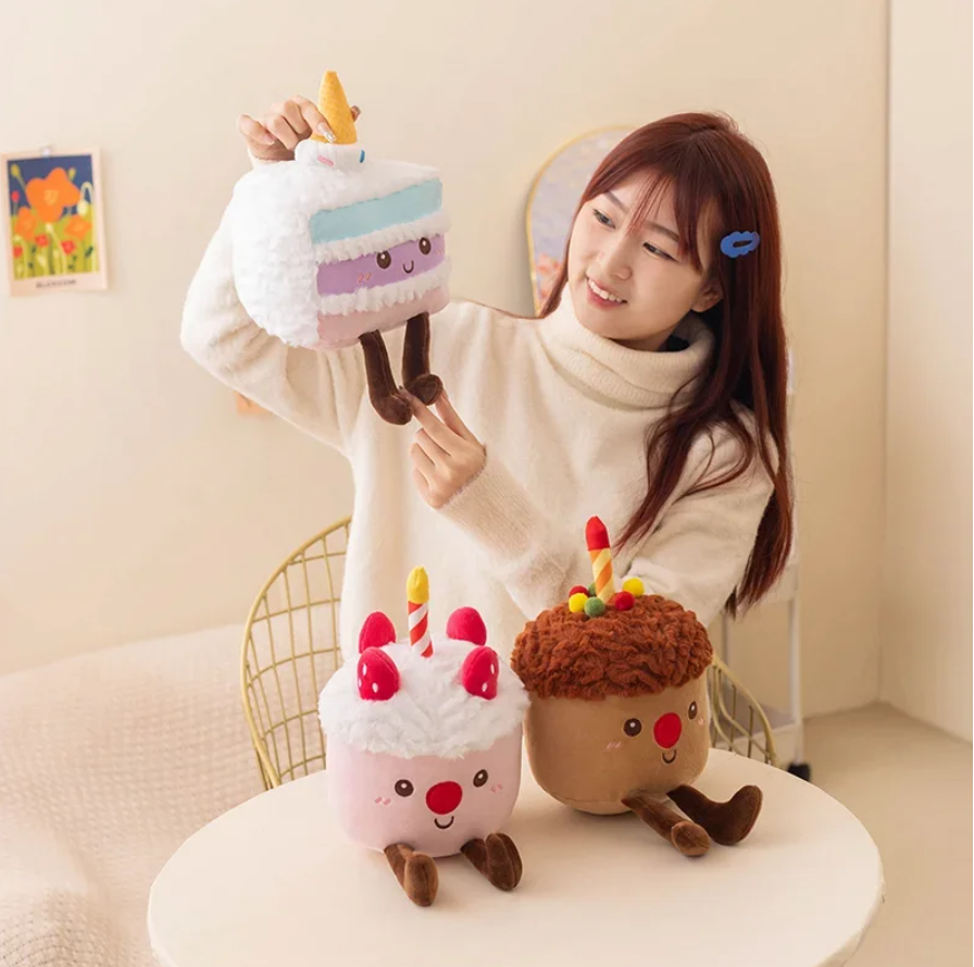 Cute Food Series(Muffin/Cake) Plush Toys- 3 Styles