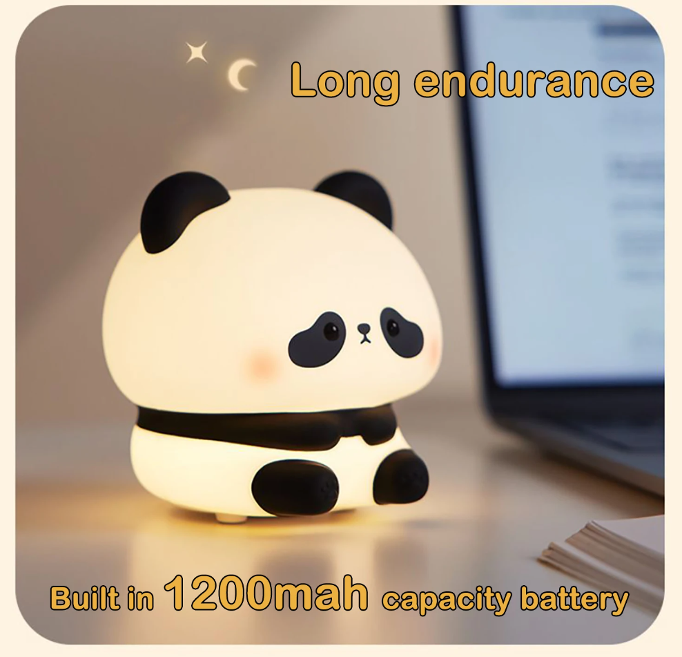 LED Night Light Panda Silicone Lamp - 4 Styles