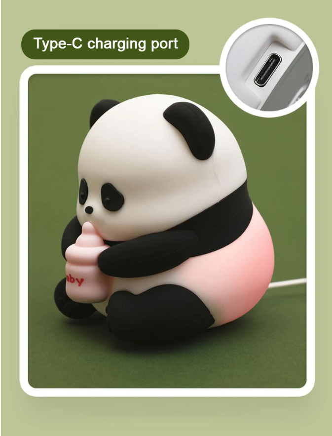 LED Night Light Panda Silicone Lamp - 4 Styles