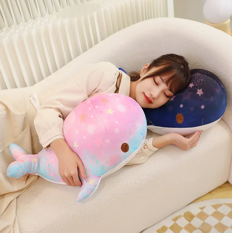 Cute Colourful Whale Plush Toys 40/50cm - Pink/Blue