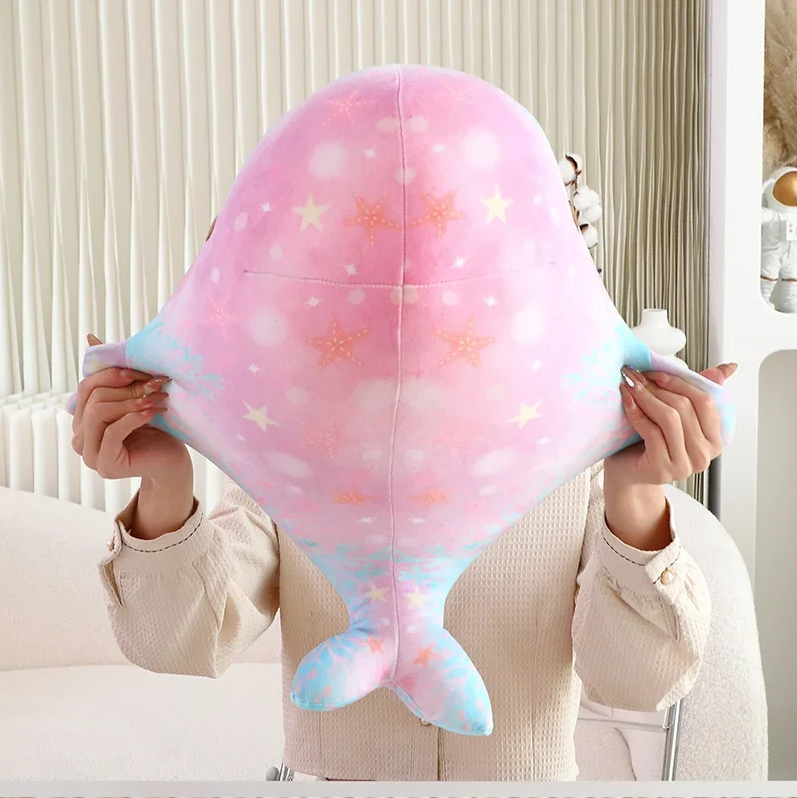 Cute Colourful Whale Plush Toys 40/50cm - Pink/Blue