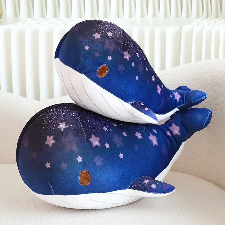 Cute Colourful Whale Plush Toys 40/50cm - Pink/Blue