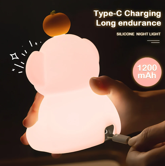 LED Night Light Elephant Silicone Lamp - 2 Styles