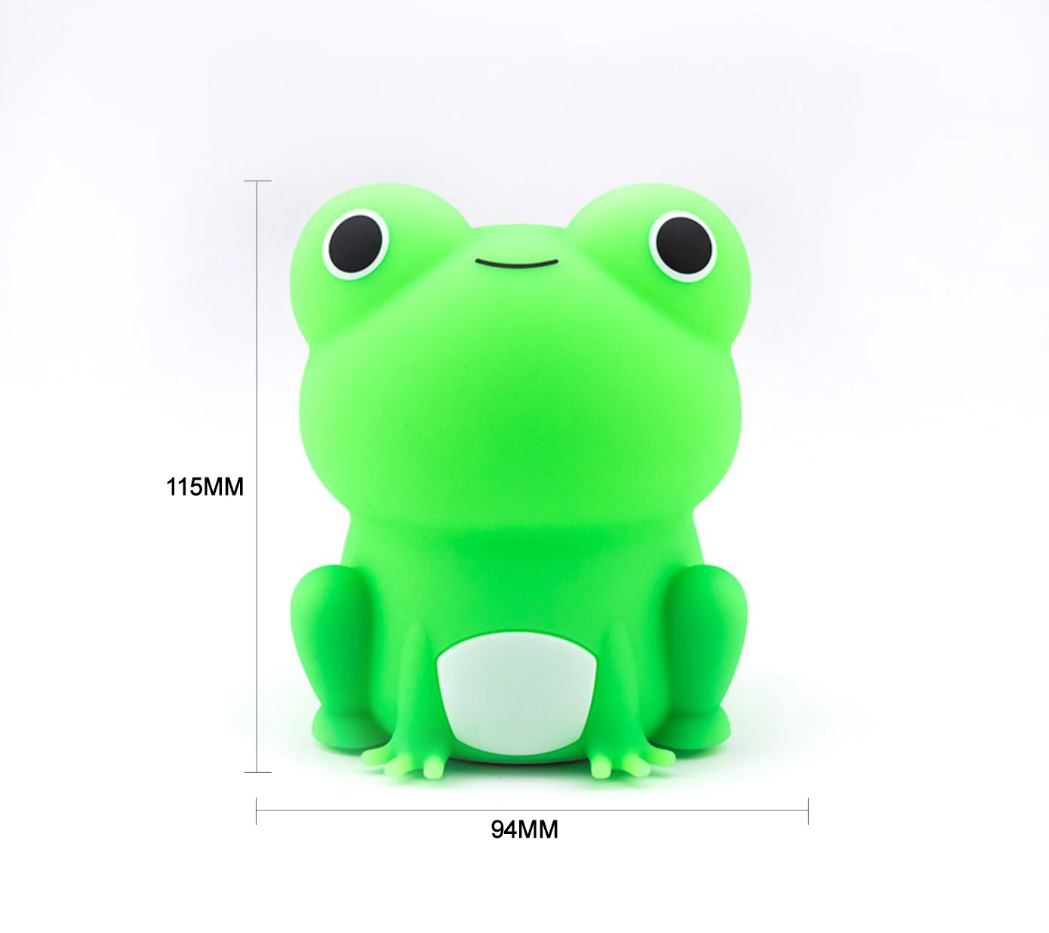 LED Night Light Frog Silicone Lamp