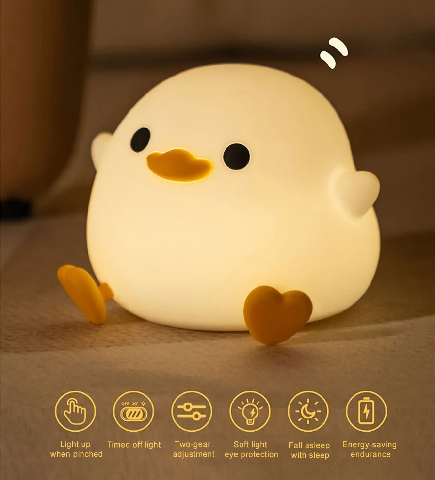 LED Night Light Bird(Duck) Silicone Lamp - 2 StylesLED Night Light Bird(Duck) Silicone Lamp - 2 Styles