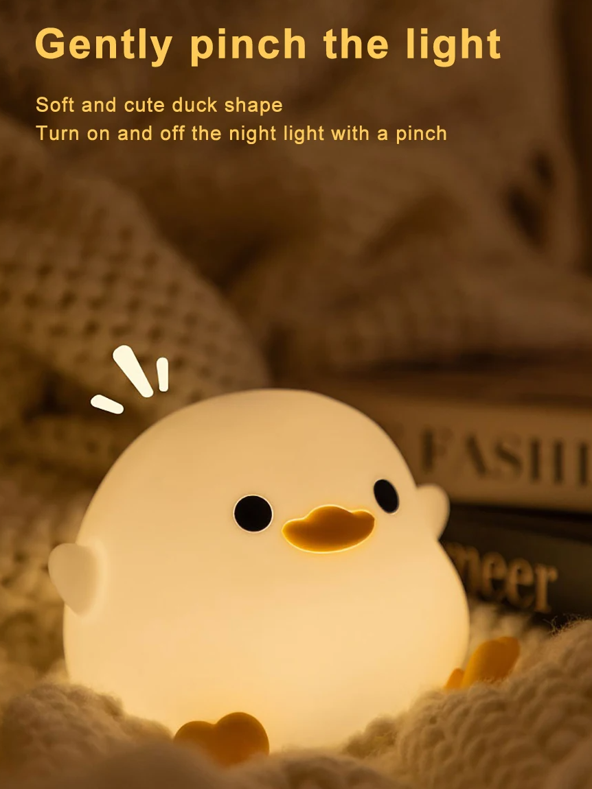 LED Night Light Bird(Duck) Silicone Lamp - 2 Styles