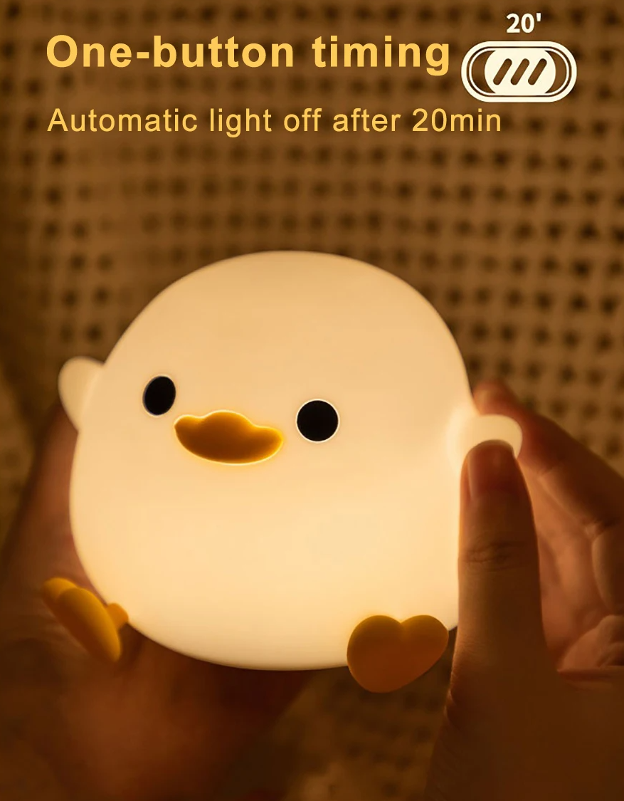 LED Night Light Bird(Duck) Silicone Lamp - 2 Styles