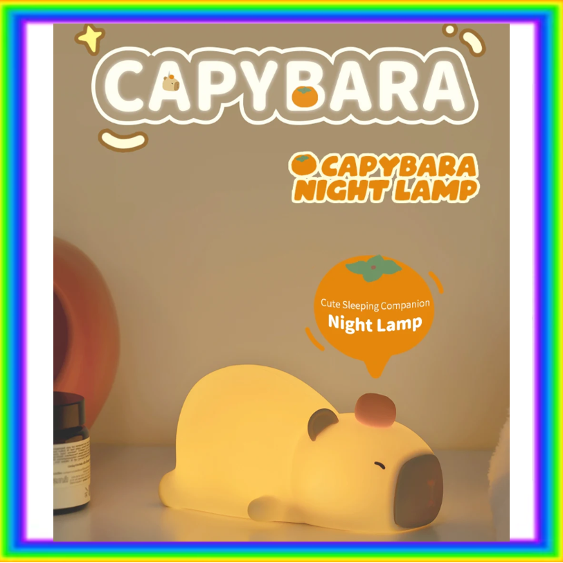 LED Night Light Capybara Silicone Lamp