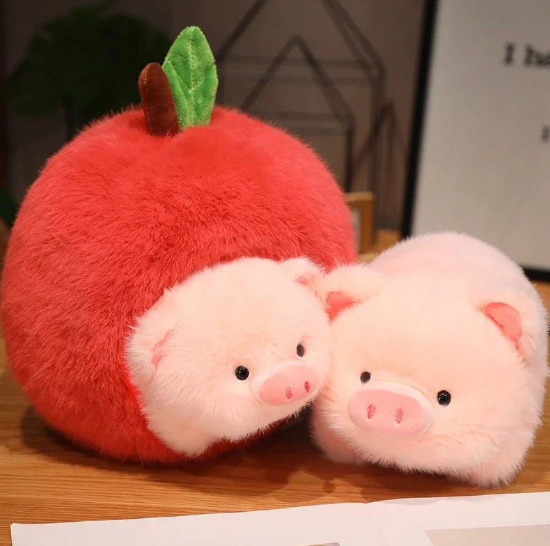 Cute Capybara/Pig With Avocado/Apple Plush Toys25/35/45cm