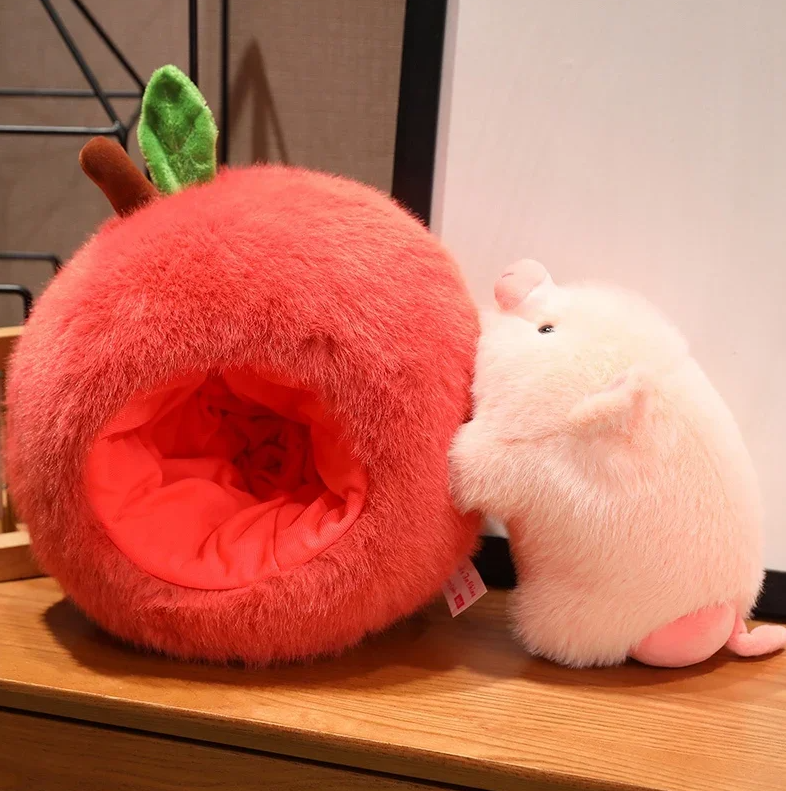 Cute Capybara/Pig With Avocado/Apple Plush Toys25/35/45cm