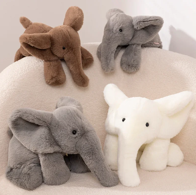 Cute/Kawaii Elephant  Plush Toys 45/60cm -Brown/Grey/White