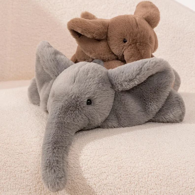 Cute/Kawaii Elephant  Plush Toys 45/60cm -Brown/Grey/White