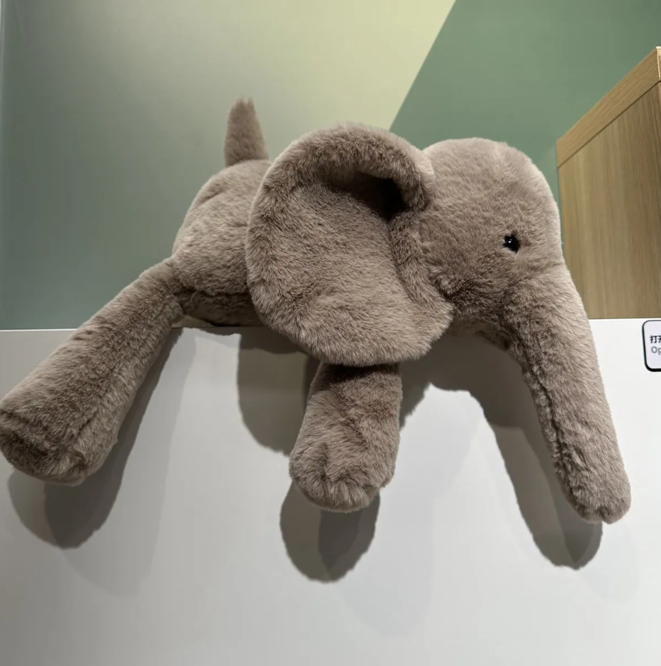 Cute/Kawaii Elephant  Plush Toys 45/60cm -Brown/Grey/White