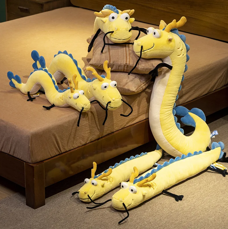 Cute Yellow Dragon Plush Pillow Toys - 8 Styles