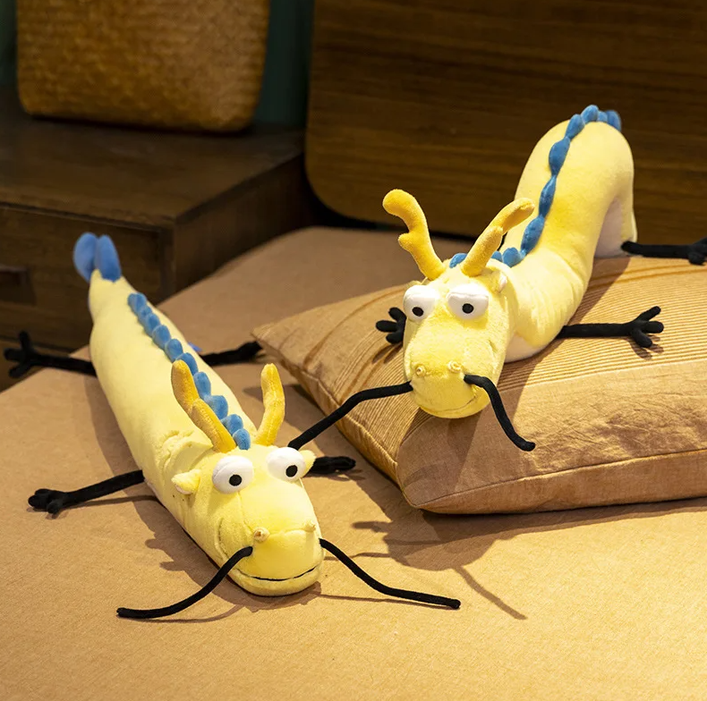 Cute Yellow Dragon Plush Pillow Toys - 8 Styles