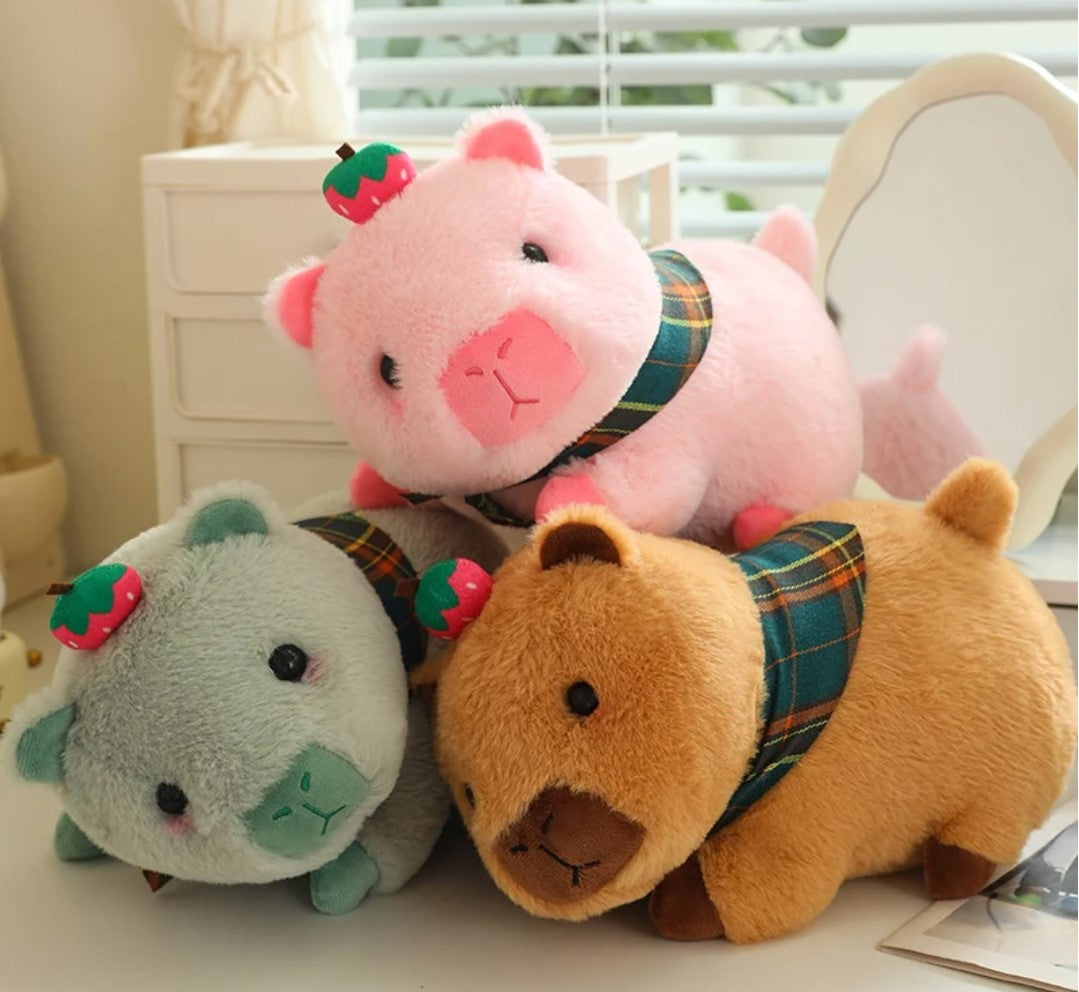 Cute Capybara Plush Toys 30/50cm Or Capybara Plush Bag 30cm - Green/Brown/Pink