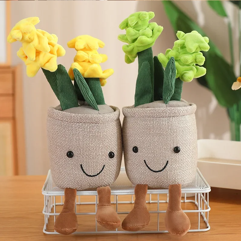 Potted Plants Series(Cactus/Hyacinth) Plush Toys 35cm - 6 Styles