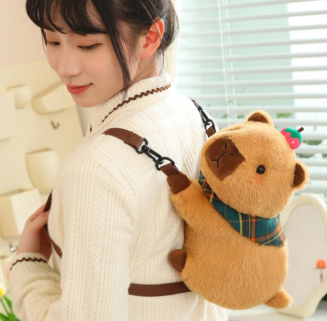 Cute Capybara Plush Toys 30/50cm Or Capybara Plush Bag 30cm - Green/Brown/Pink