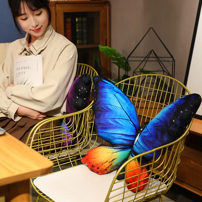 Butterfly Lifelike Plush Toys 40x50cm - Red/Blue/Yellow/Pink/Purple/Orange