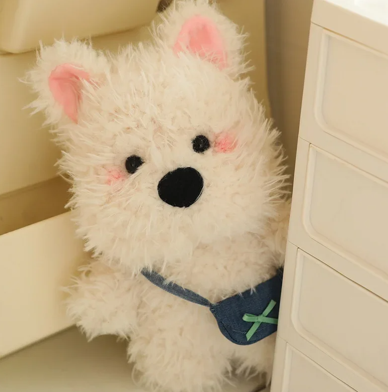 Dog (West Highland White Terrier) With Bag Plush Toys 22/35/45cm