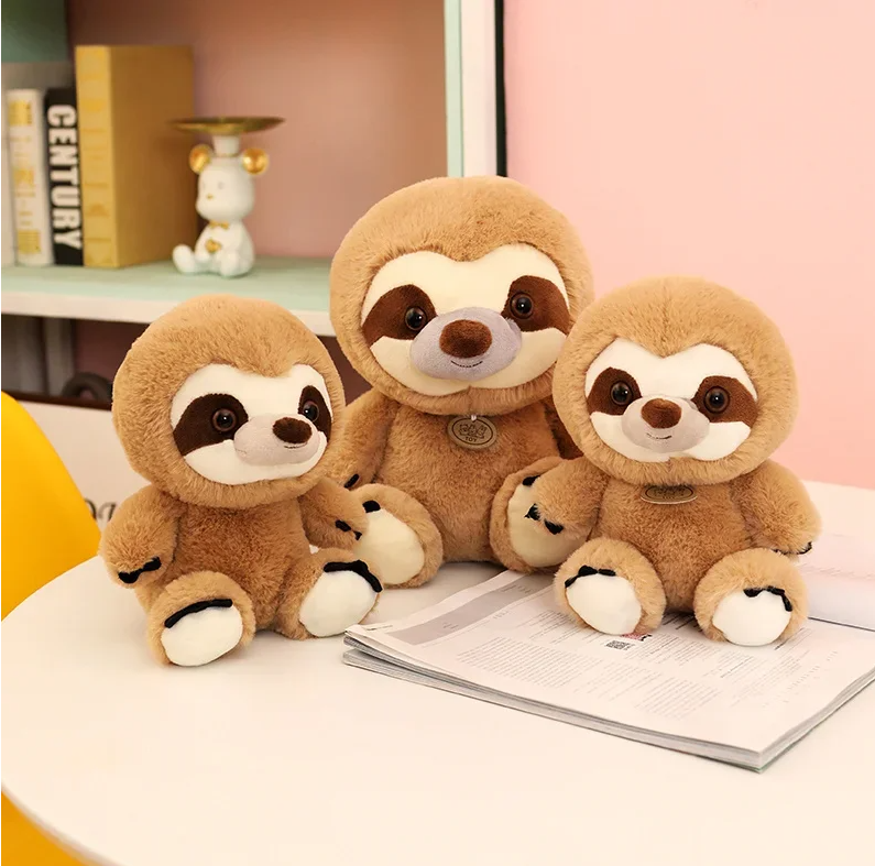 Cute Sitting Sloth Plush Toys 22/30/39cm