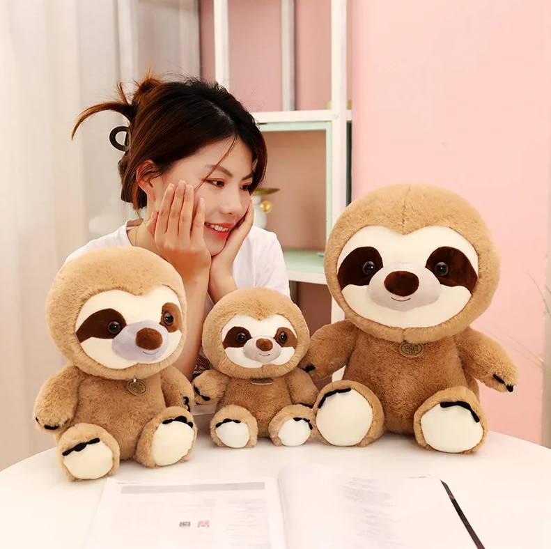 Cute Sitting Sloth Plush Toys 22/30/39cm