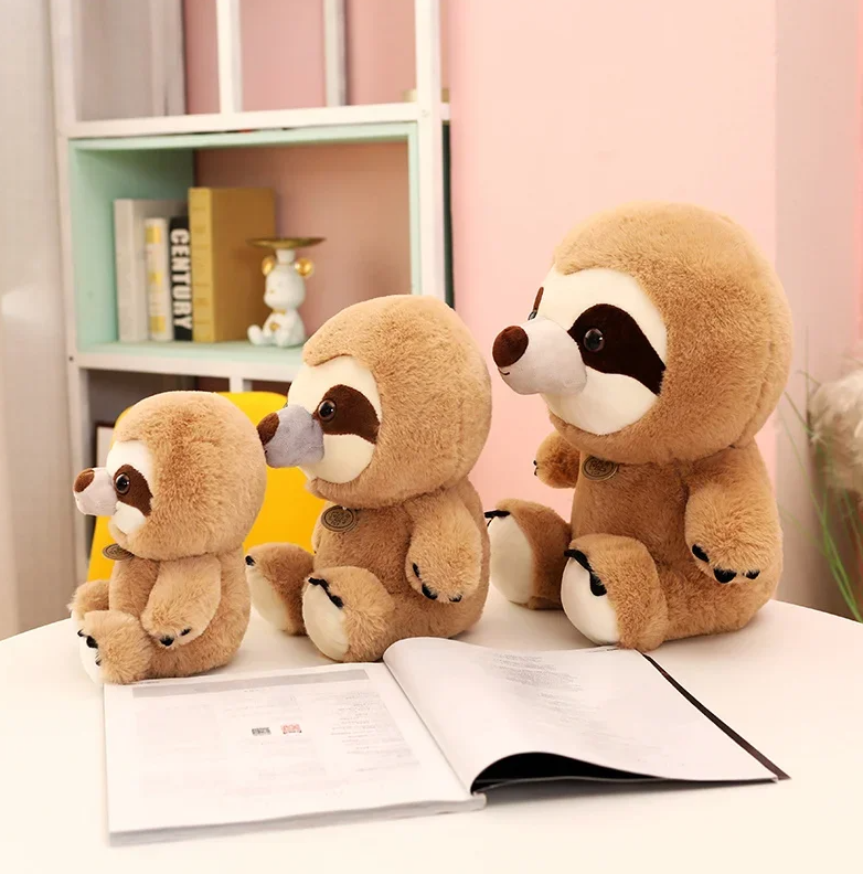 Cute Sitting Sloth Plush Toys 22/30/39cm