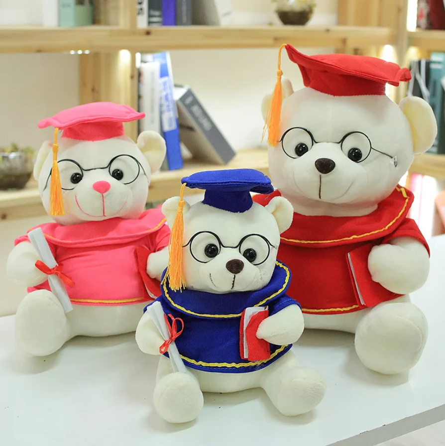 Cute/Kawaii Teddy Bear Graduation Plush Toys 18/23/28/35cm -8 styles