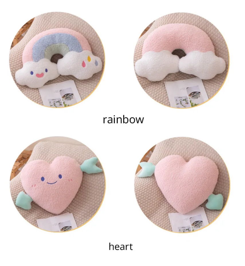 Sky Series (Rainbow)/Heart/Unicorn/Pumpkin Plush Pillow Toys