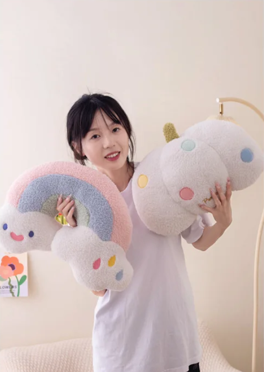 Sky Series (Rainbow)/Heart/Unicorn/Pumpkin Plush Pillow Toys