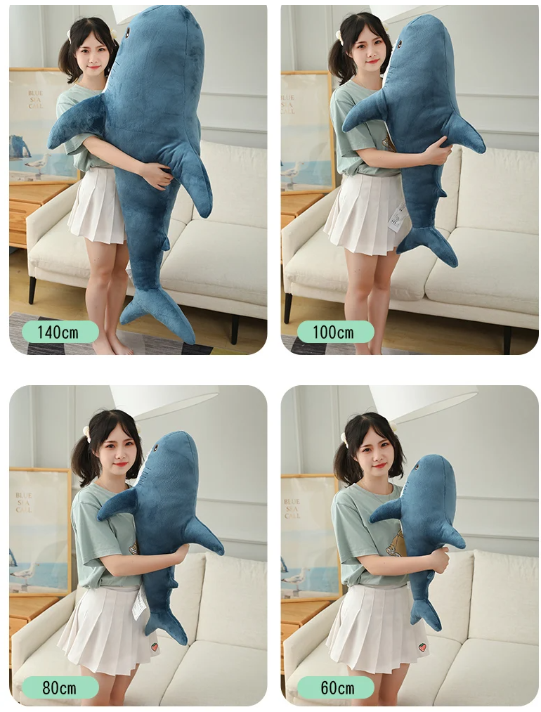 Cute Shark Plush Pillow Toys 60-140cm