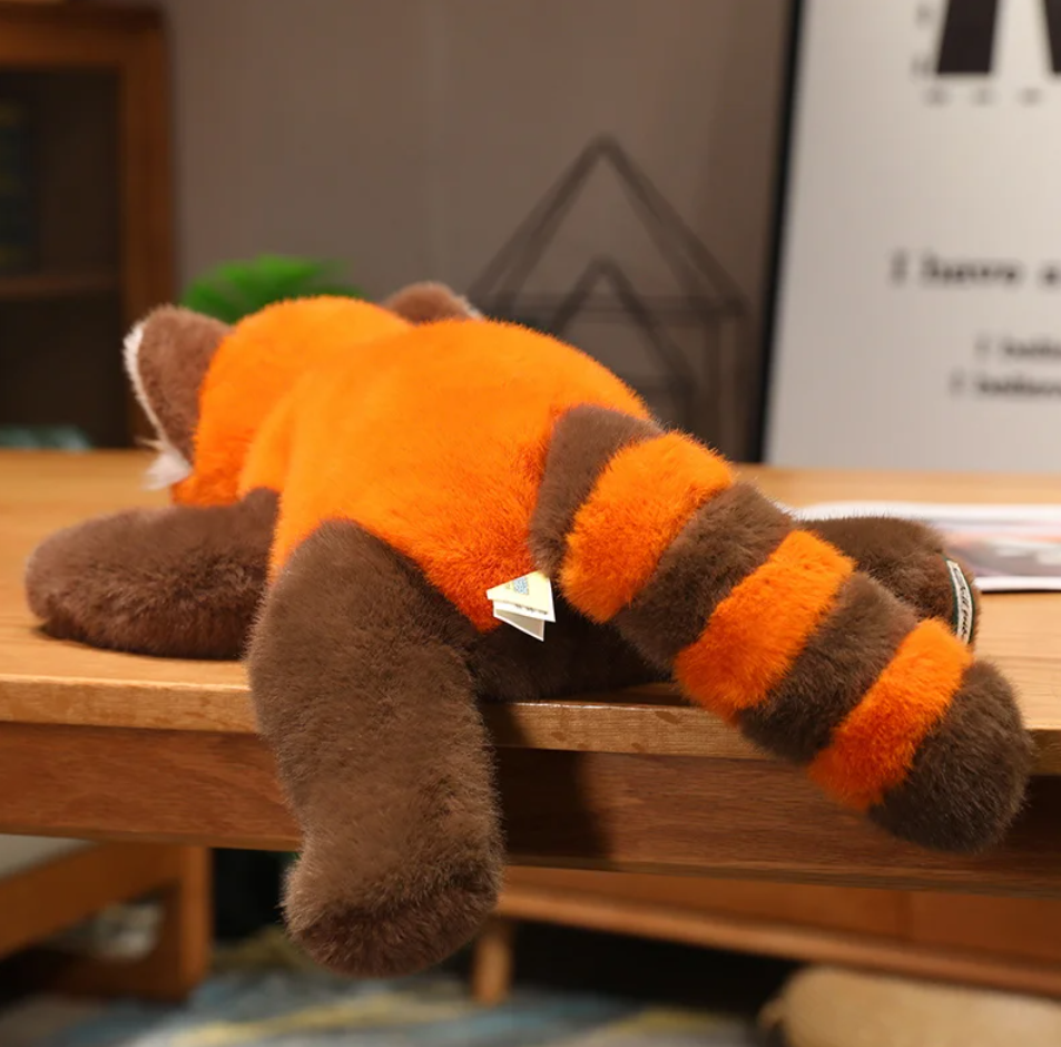 Cute Lying Raccoon/Fox/Red Panda Plush Toys 30/45/65cm