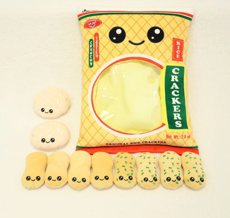 A Bag of Snack (Donuts/Crackers/Pika Sticks) Mini Plushies Pillow Plush Toys 50x40cm