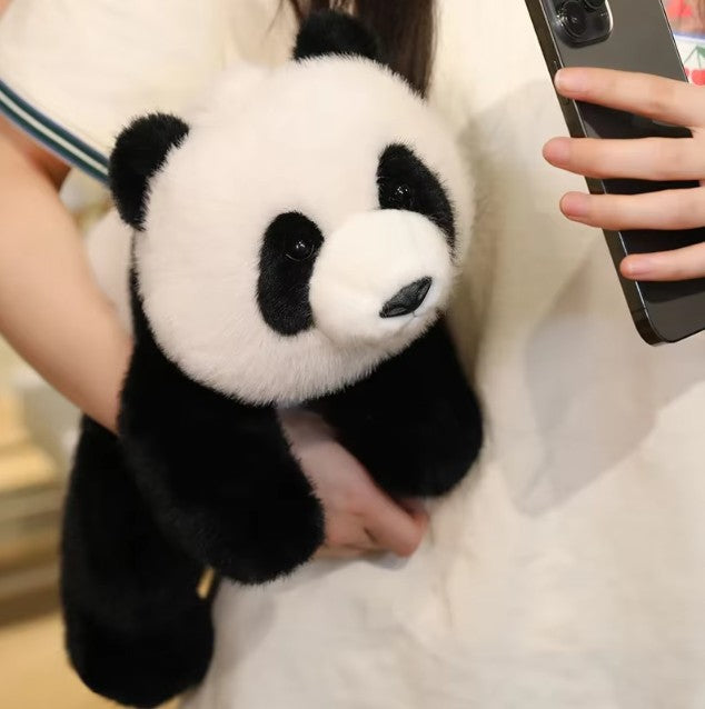 Cute Lying Red Panda/Panda Plush Toys 25-60cm - Black/Brown